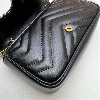 Gu.cci GG Marmont  Mini Bag Black 476433