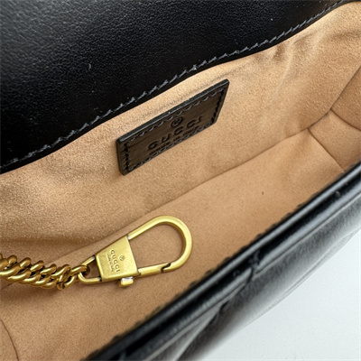 Gu.cci GG Marmont  Mini Bag Black 476433