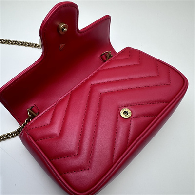 Gu.cci GG Marmont  Mini Bag Red 476433