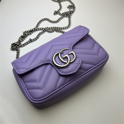Gucci GG MARMONT  MINI BAG Purple 476433
