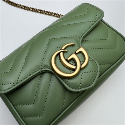 Gucci GG MARMONT  MINI BAG Green 476433
