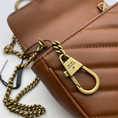 Gu.cci GG Marmont Mini Bag Brown 476433