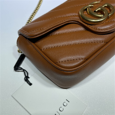 Gu.cci GG Marmont Mini Bag Brown 476433