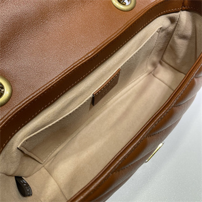 Gu.cci GG Marmont  Small  Shoulder Bag Brown 446744