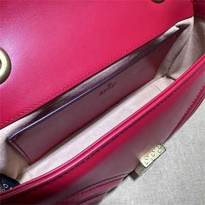 Gu.cci GG Marmont  Small  Shoulder Bag Red 446744