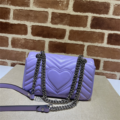 Gu.cci GG Marmont  Small  Shoulder Bag Purple 446744