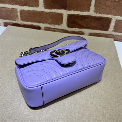 Gu.cci GG Marmont  Small  Shoulder Bag Purple 446744