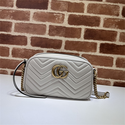 Gu.cci GG Marmont Small Shoulder Bag Grey 447632