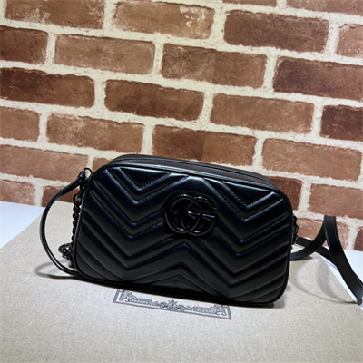 Gu.cci GG Marmont Small Shoulder Bag Black 447632
