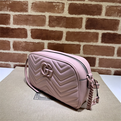 Gu.cci GG Marmont Small Shoulder Bag Pink 447632