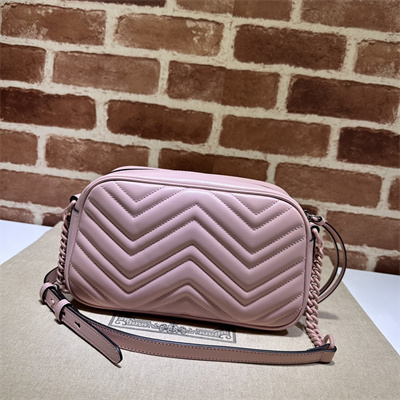 Gu.cci GG Marmont Small Shoulder Bag Pink 447632