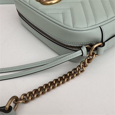 Gu.cci GG Marmont Small Shoulder Bag Lt Green 447632