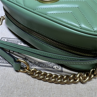Gu.cci GG Marmont Small Shoulder Bag  Green 447632