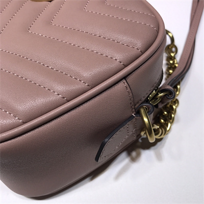 Gu.cci GG Marmont Small Shoulder Bag Dusty Pink  447632