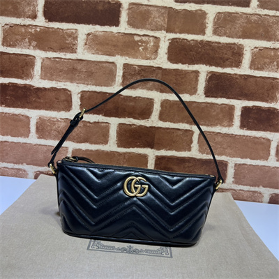 Gu.cci GG Marmont Shoulder Bag Black 739166