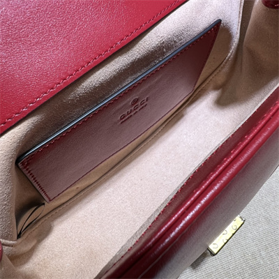 Gu.cci GG Marmont Mini Shoulder Bag Red 739682