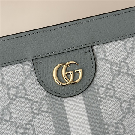 Gu.cci Ophidia GG Small Shoulder Bag Supreme Canvas Dusty Blue 503877