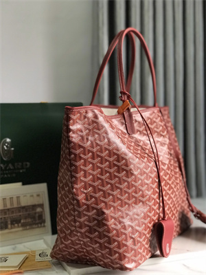 Goyard Saint Louis GM Bag In Goyardine Canvas & Chevroches Calfskin