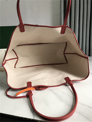 Goyard Saint Louis GM Bag In Goyardine Canvas & Chevroches Calfskin