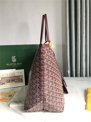 Goyard Saint Louis GM Bag In Goyardine Canvas & Chevroches Calfskin