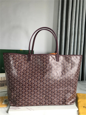 Goyard Saint Louis GM Bag In Goyardine Canvas & Chevroches Calfskin