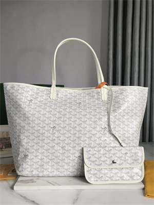 Goyard Saint Louis GM Bag In Goyardine Canvas & Chevroches Calfskin