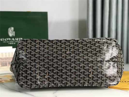 Goyard Saint Louis GM Bag In Goyardine Canvas & Chevroches Calfskin