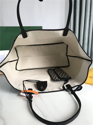 Goyard Saint Louis GM Bag In Goyardine Canvas & Chevroches Calfskin