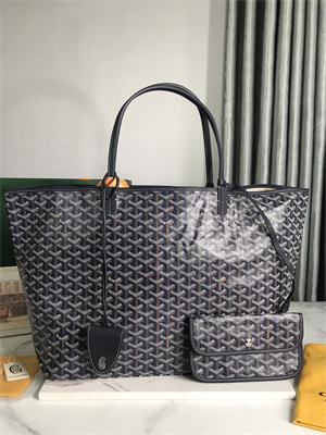 Goyard Saint Louis GM Bag In Goyardine Canvas & Chevroches Calfskin