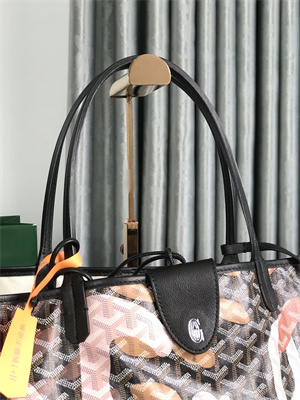 Goyard Saint Louis GM Bag In Goyardine Canvas & Chevroches Calfskin