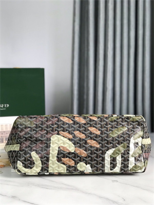 Goyard Saint Louis GM Bag In Goyardine Canvas & Chevroches Calfskin