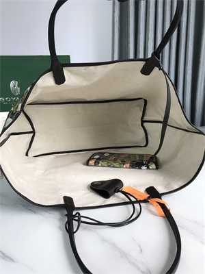 Goyard Saint Louis GM Bag In Goyardine Canvas & Chevroches Calfskin