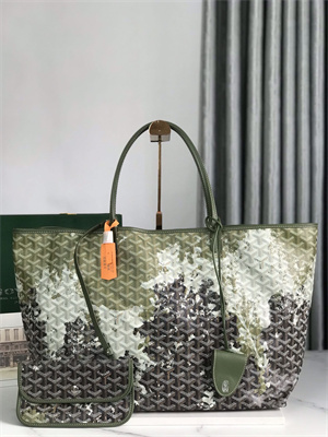Goyard Saint Louis GM Bag In Goyardine Canvas & Chevroches Calfskin