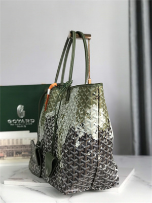 Goyard Saint Louis GM Bag In Goyardine Canvas & Chevroches Calfskin