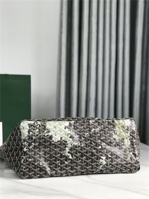 Goyard Saint Louis GM Bag In Goyardine Canvas & Chevroches Calfskin