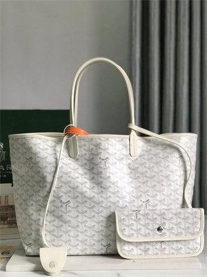 Goyard Saint Louis PM Bag In Goyardine Canvas & Chevroches Calfskin