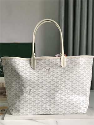 Goyard Saint Louis PM Bag In Goyardine Canvas & Chevroches Calfskin