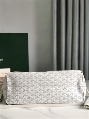 Goyard Saint Louis PM Bag In Goyardine Canvas & Chevroches Calfskin