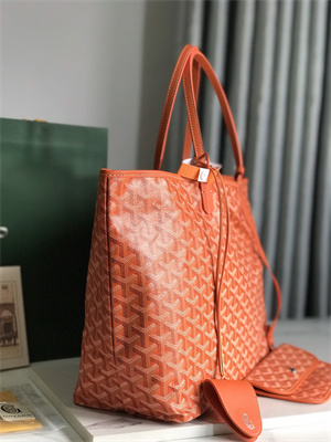 Goyard Saint Louis PM Bag In Goyardine Canvas & Chevroches Calfskin