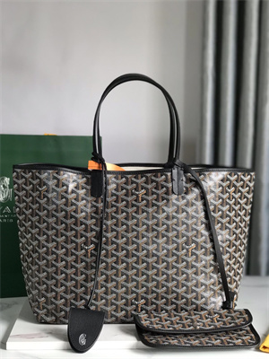 Goyard Saint Louis PM Bag In Goyardine Canvas & Chevroches Calfskin
