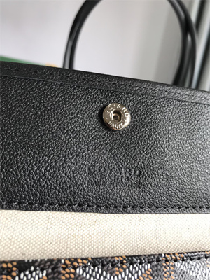 Goyard Saint Louis PM Bag In Goyardine Canvas & Chevroches Calfskin