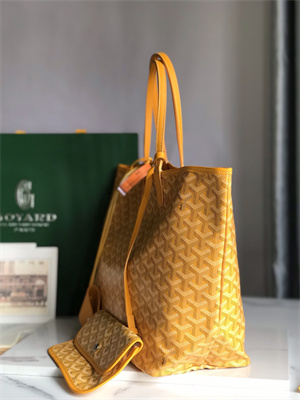 Goyard Saint Louis PM Bag In Goyardine Canvas & Chevroches Calfskin