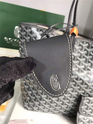 Goyard Saint Louis PM Bag In Goyardine Canvas & Chevroches Calfskin