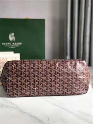Goyard Saint Louis PM Bag In Goyardine Canvas & Chevroches Calfskin