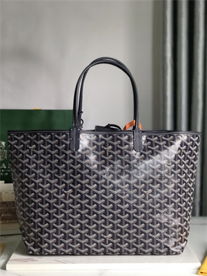 Goyard Saint Louis PM Bag In Goyardine Canvas & Chevroches Calfskin