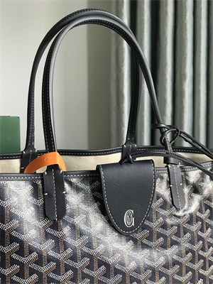 Goyard Saint Louis PM Bag In Goyardine Canvas & Chevroches Calfskin