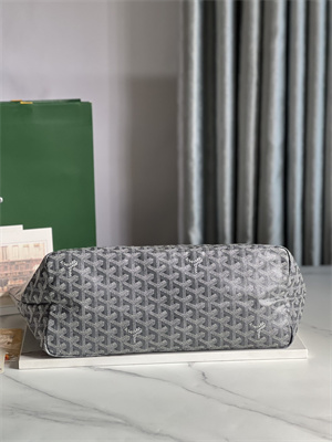 Goyard Saint Louis PM Bag In Goyardine Canvas & Chevroches Calfskin