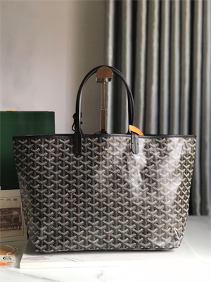 Goyard Saint Louis PM Bag In Goyardine Canvas & Chevroches Calfskin