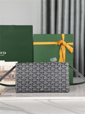 Goyard Monte-Carlo PM Clutch Goyardine Canvas & Cervon Calfskin