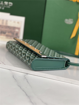 Goyard Monte-Carlo PM Clutch Goyardine Canvas & Cervon Calfskin